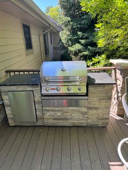 Outdoor kitchen set
