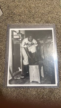 autographed Jackie Robinson photograph