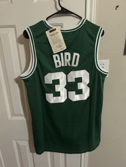 NBA Larry Bird green jersey size L