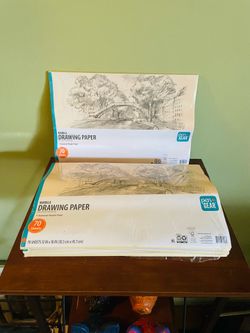 New 6 Packages of Pen+Gear Manila Drawing Paper, 18" x 12", 70 Count All for $12