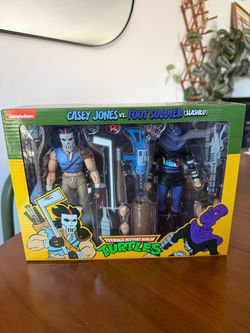 TMNT Casey Jones vs. Foot Soldier (Slashed) 2-Pack