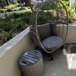 Oversized Wicker Egg Chair Outdoor