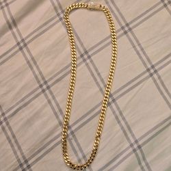 Monaco 18k Gold Cuban Link Chain 24"