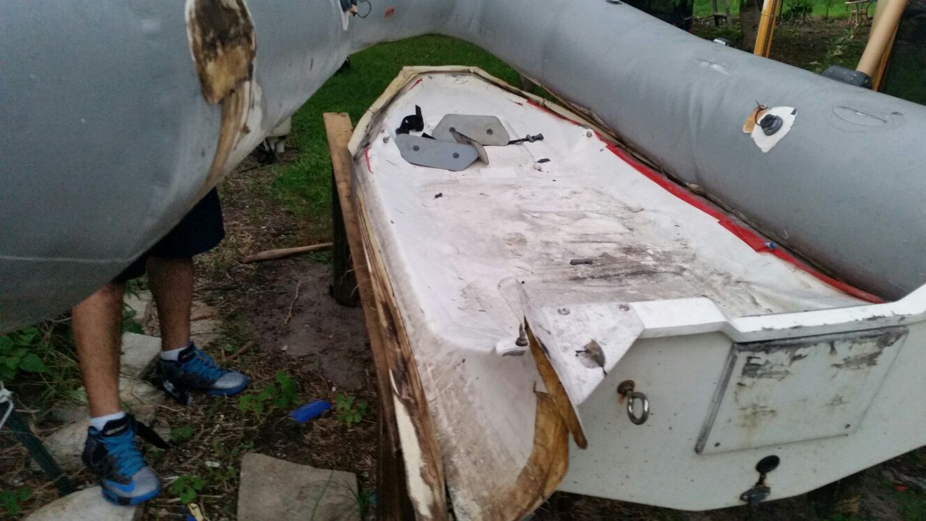 Inflatable boat repair