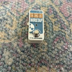 TC Electronic WireTap Riff Recorder Guitar Effects Pedal Compact Looper White