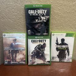 Call of Duty Xbox(360 & One) Game Bundle – MW2, MW3 (360) + Ghosts & Advanced Warfare
