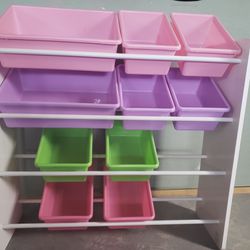Kids Toy Storage with bins