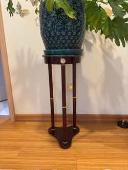 12” Round Marble Top Side Tables (2)