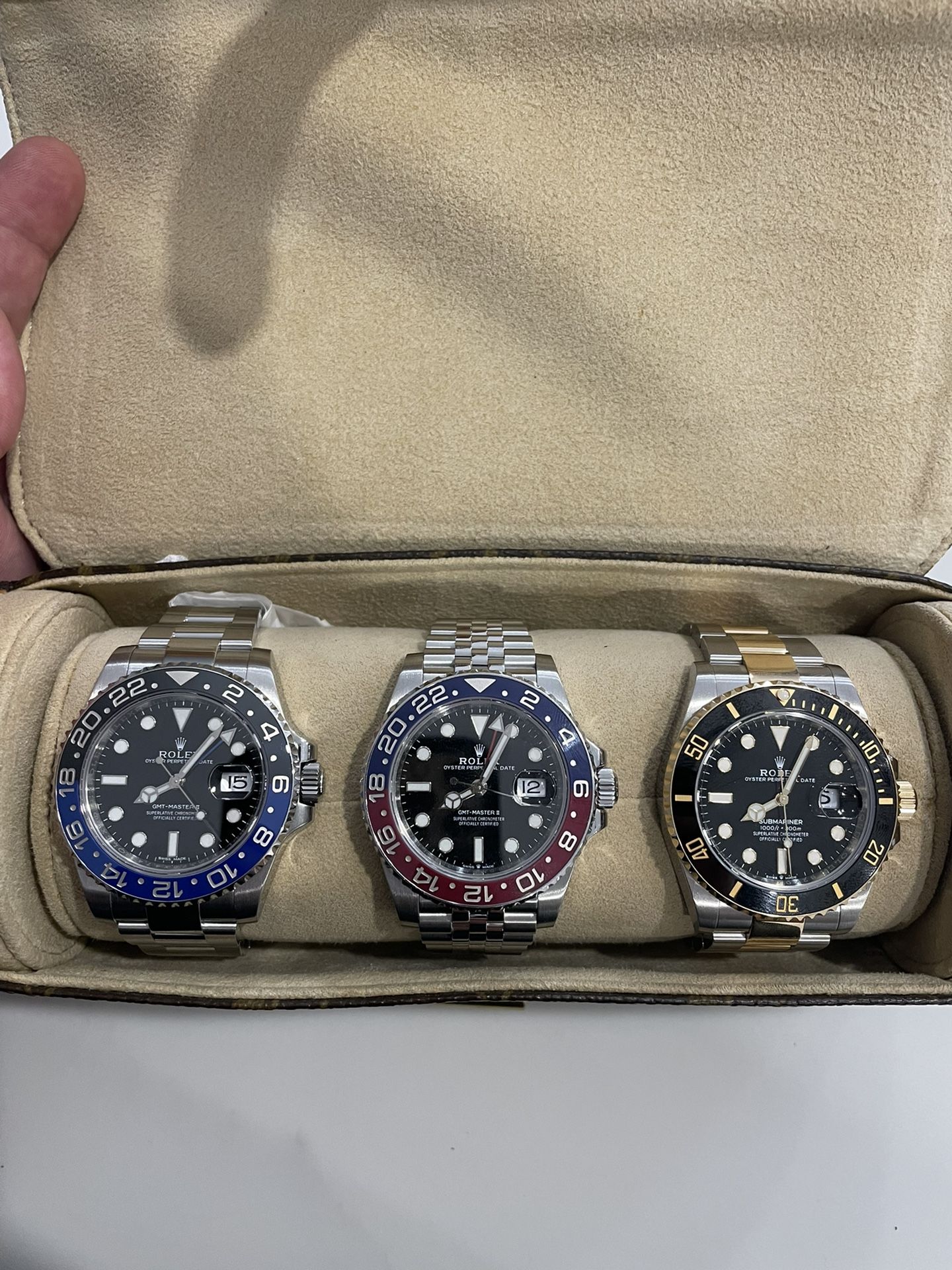 Rolex Submariner Gmt Pepsi Batman Two tone 40mm and 41mm