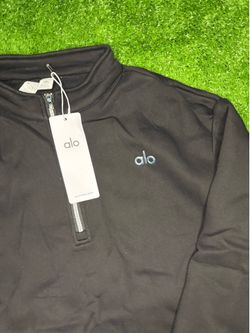ALO Yoga Men’s Quarter Zip Pullover Black Size Small - Athleisure Sweatshirt