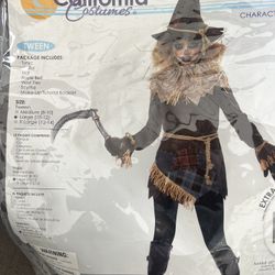 Scarecrow Costume Tween Size 10-12 Large 