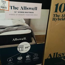 Allswell 10” Bed Mattress, Queen Size - FOR SALE
