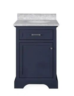Windlowe 24in Single Bathroom Vanity w/ Marble Top