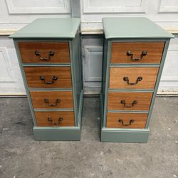 Wooden Nightstand Set