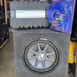 12inch Kicker Comp Vr And Amplifier And Kit 