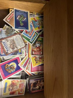 cards and vintage box 