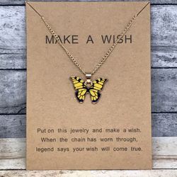 Make A Wish Butterfly Necklace