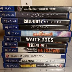 PS4 Games $10