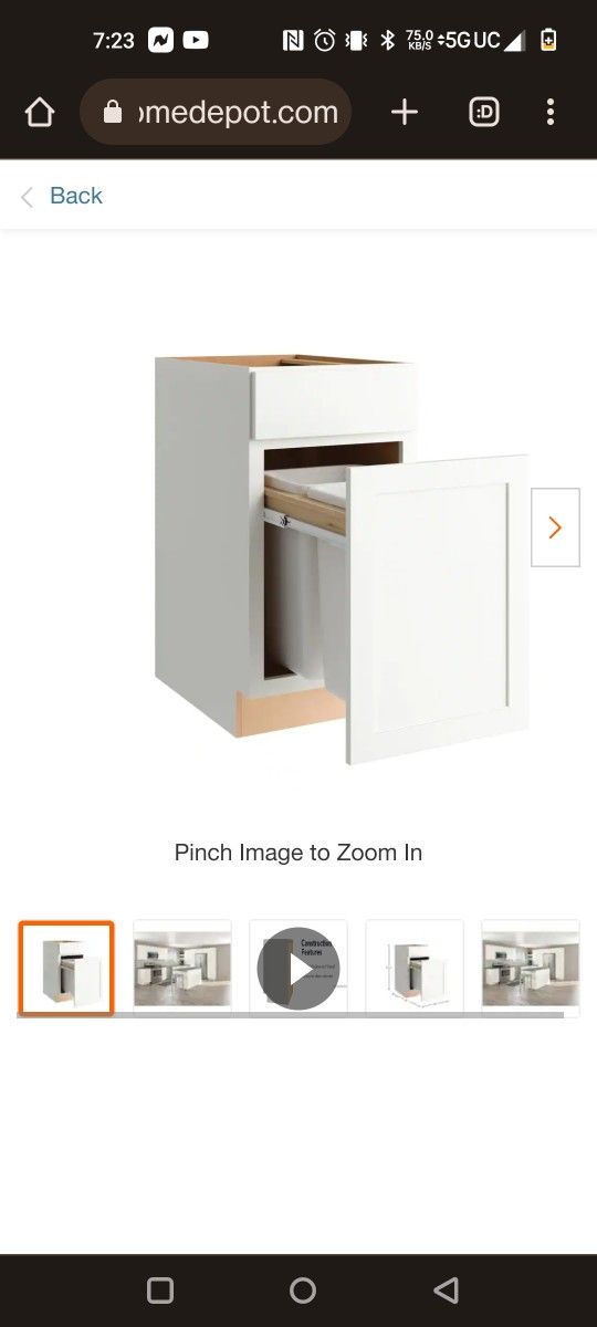 Home Cabinet Waste Baskets