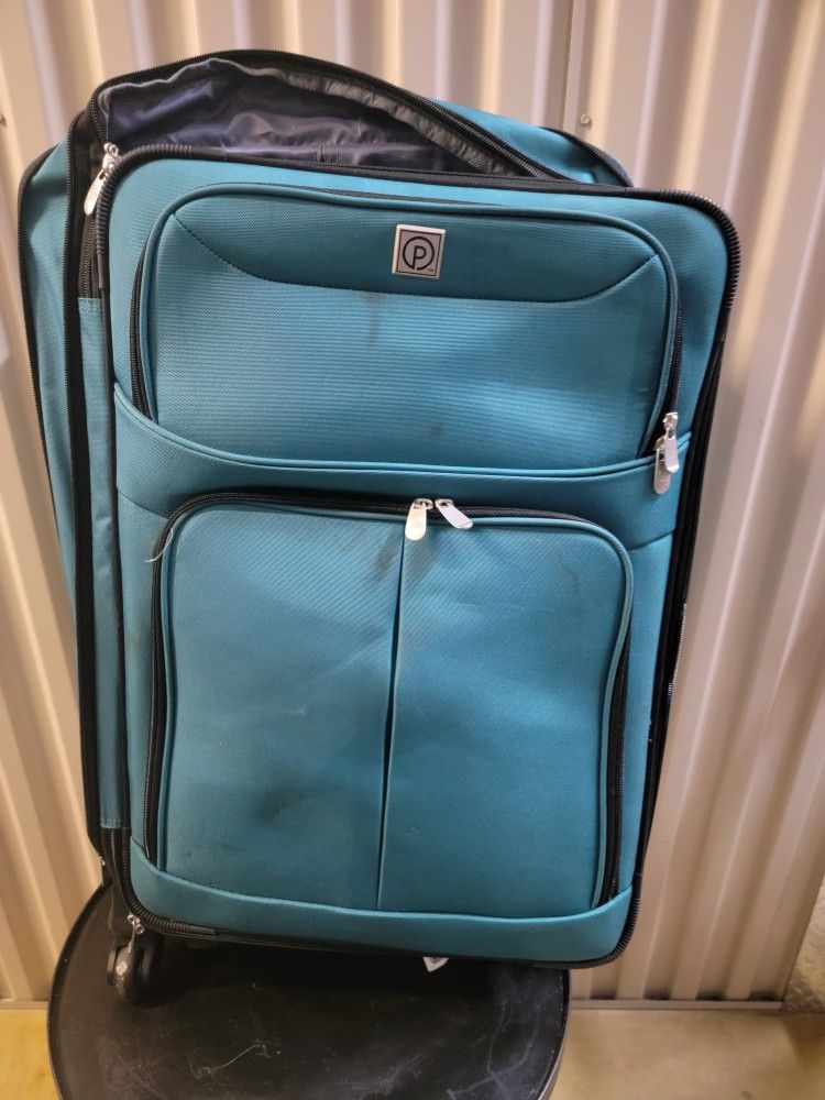 Medium Size Teal Suitcase