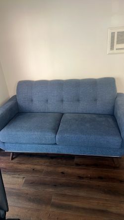 Blue Love Seat / Couch