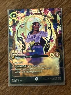 Lorcana Isabela Madrigal Caring Cultivator Enchanted Foil 224/204 NM