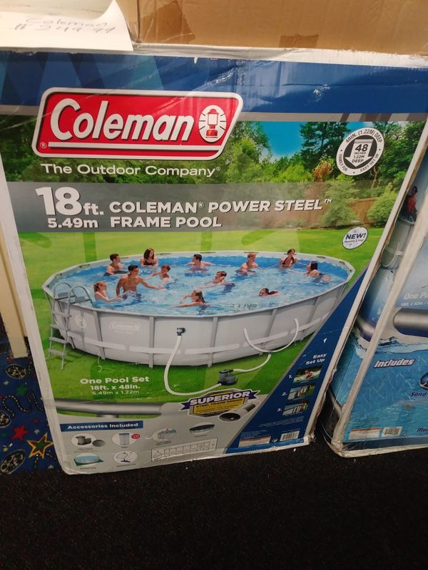 coleman 18 ft round pool
