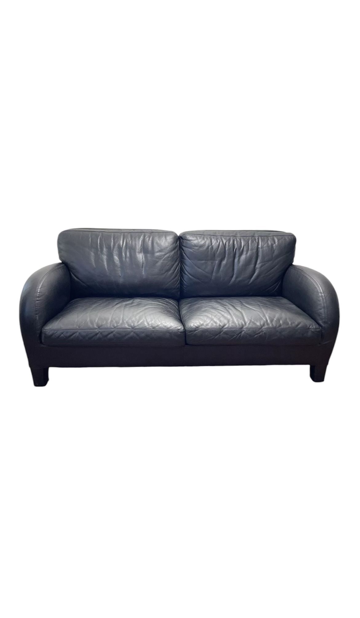 B&B Italia Antonio Citterio Cina Loveseat Black Leather