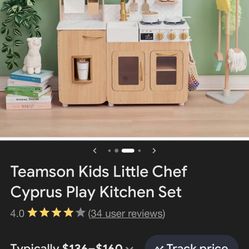 Teamson Kids Little Chef Play Kitchen Set 