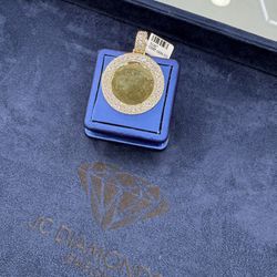 Pendant Memorial 10k Gold Diamonds Real