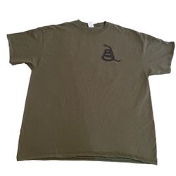 Snake Shirt Men 2XL Green Lightweight Casual Crew Neck Graphic Short Sleeve Tee