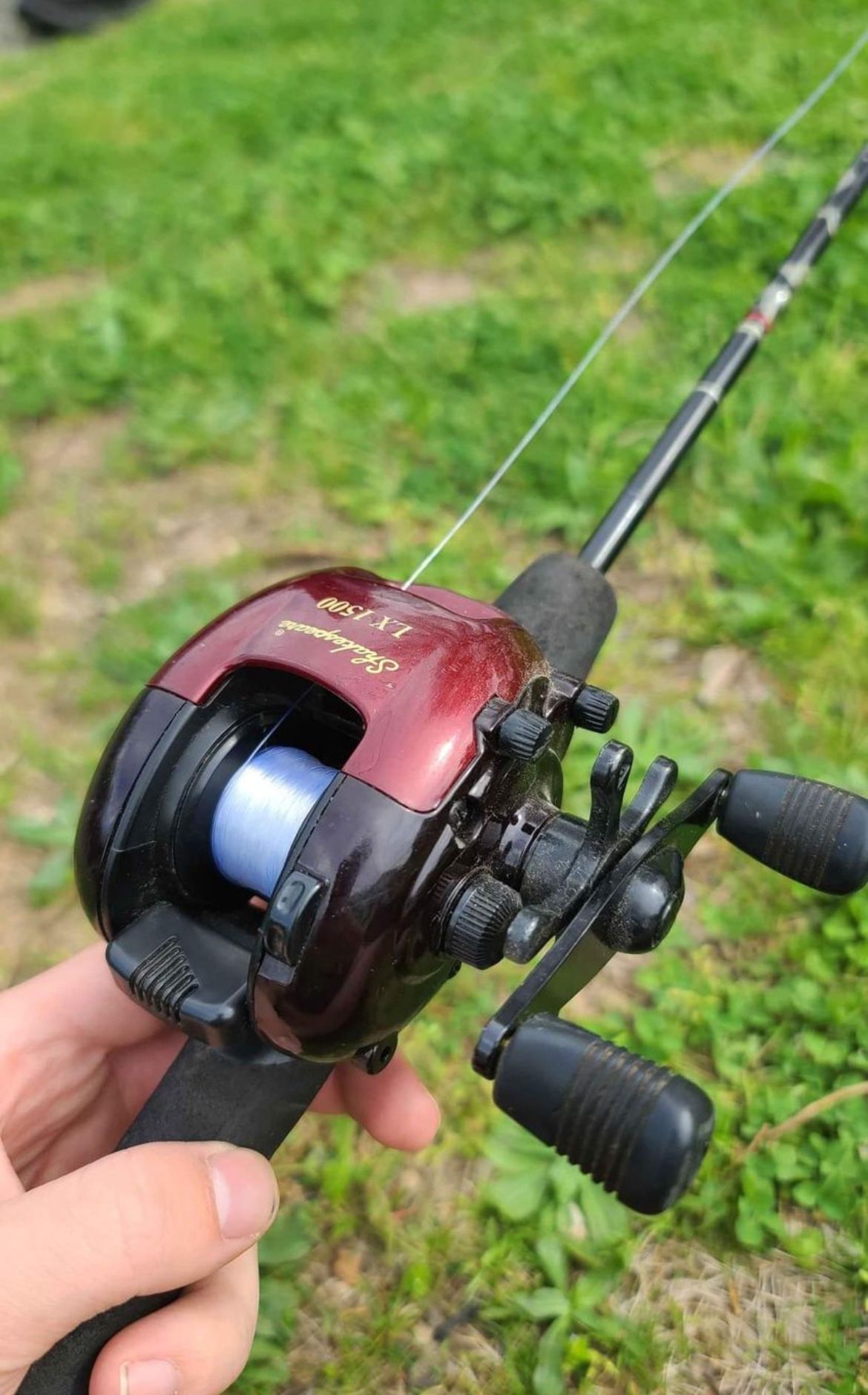 Shakespeare LX 1500 Fishing reel and a rod