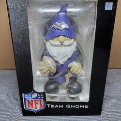 Ravens Football  Team Gnome Bobblehead 