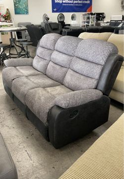 Manual Recliner Sofa 3 Seater Reclining Couch
