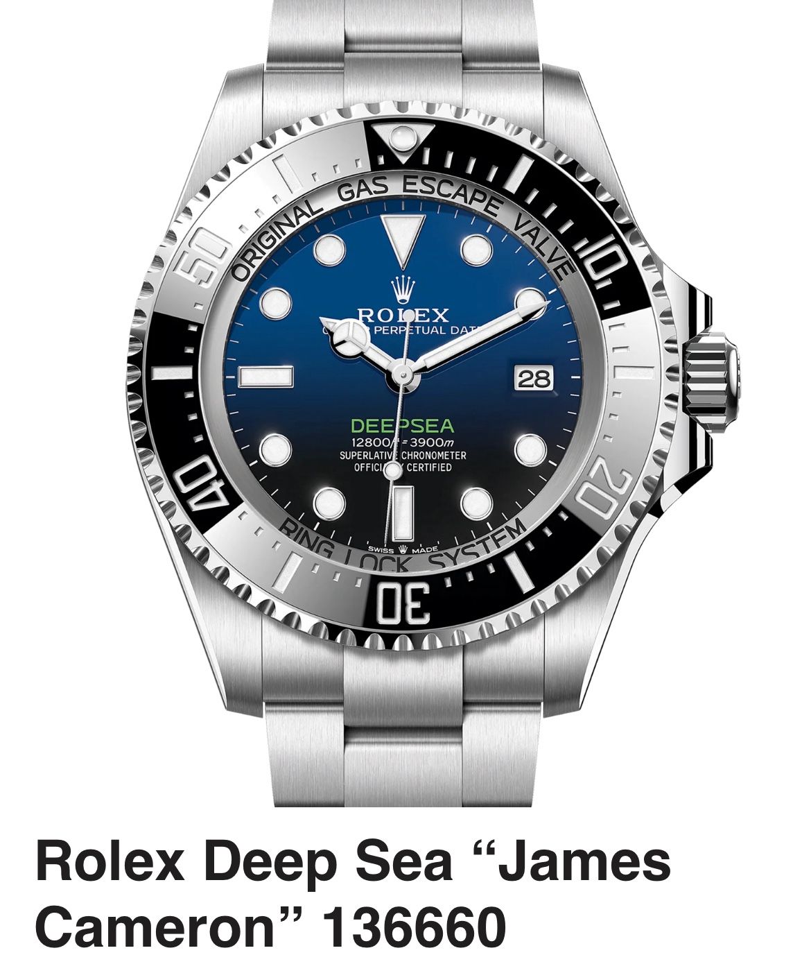 Rolex James Cameron Deep Sea Dweller. 44mm Stainless Steel Oyster Perpetual.