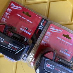 Milwaukee M18 18-Volt Lithium-Ion 5.0 Ah Set Of 2 