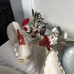 Vintage rooster hen