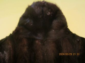 Full Length Real Mink Fur Coat $1200