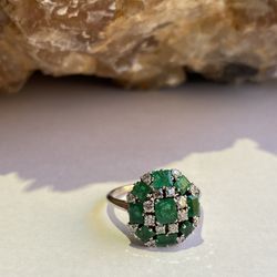 Emerald Diamond Ring