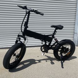 750W Electric Bike 48V/10Ah 20 Inch Fat Tire With Shimano 7 Speed