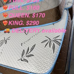 King.  Queen. Full And Twin Mattress And Box Spring Bamboo Brand 