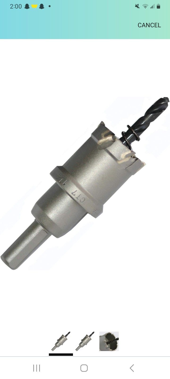 Champion Cutting Tool 4-1/2In Carbide Tipped Hole Saw