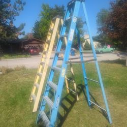 2 Used 8 Foot Tall Laders $30. Each