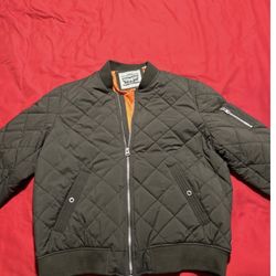 Levi’s Men’s Quilted Bomber Olive Green Size Xl