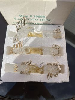Gold Ornaments hummingbirds (6)