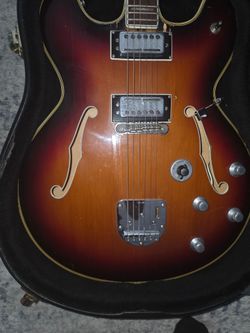 1960s Welson Model  DS-2T  Semi Hollow Body Electric Guitar