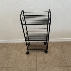 Rolling 3 Tier Wire Cart