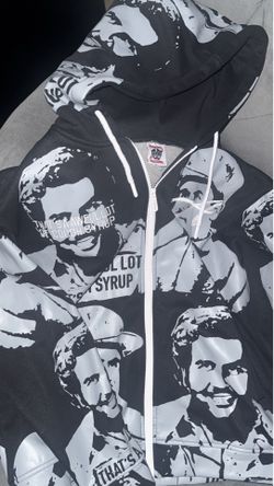 Black and grey asaali,awful lotta cough syrup hoodie size M used once