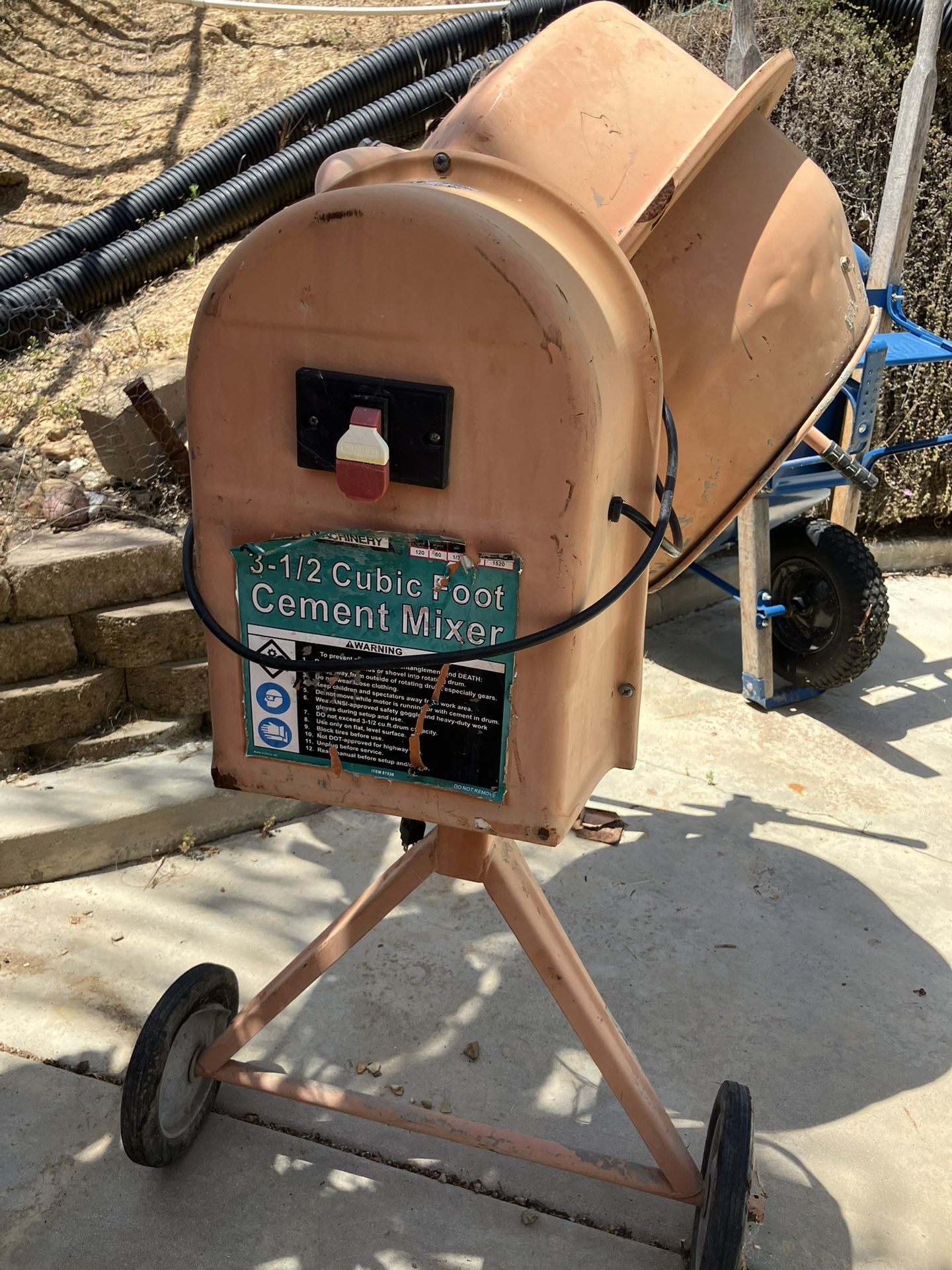 3-1/2 Cubic Foot Cement Mixer