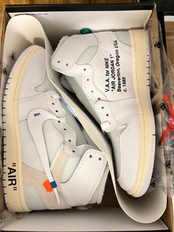 Nike Jordan 1 High Off White Alaska VAA Size 8.5